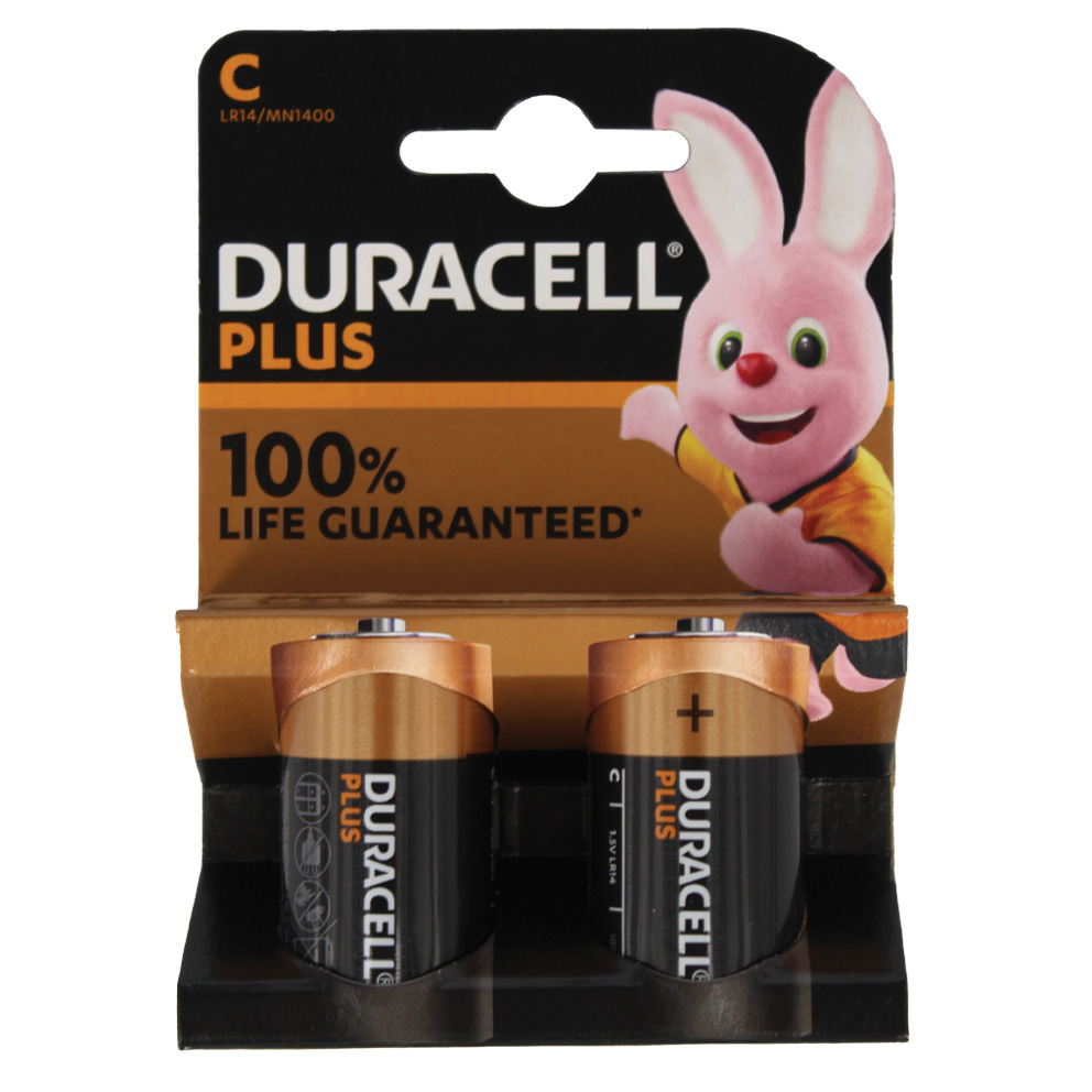 Duracell Plus C (2 Pack)